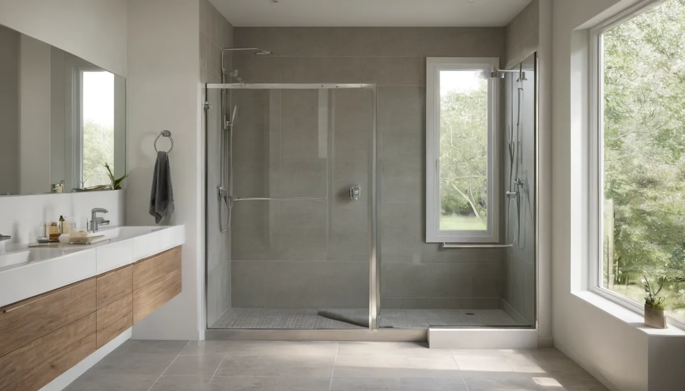 A bright, low-entry walk-in shower replacing an old bathtub in a Hamel home